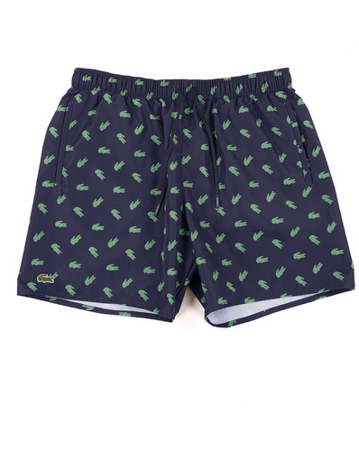 Lacoste croc print swim shorts - lacoste,