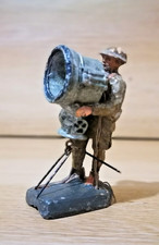 Elastolin -Composite Miniature German WW2 Spotlight Searchlight Soldier