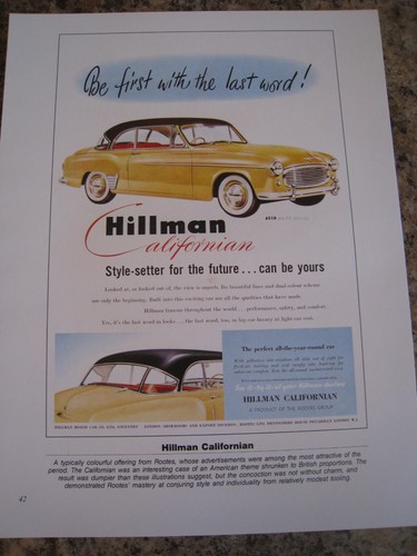 Hillman californian - hillman,