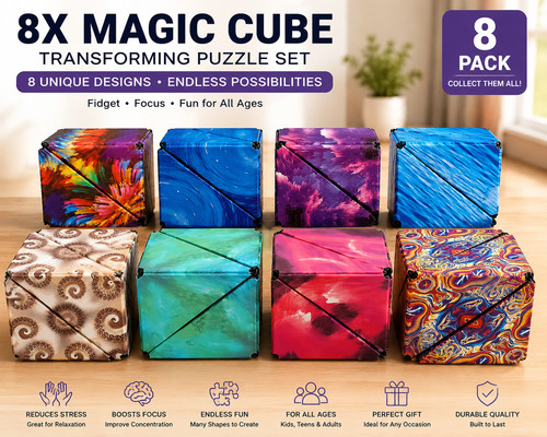 Magnetic magic cube - 8x, puzzle