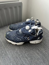 Reebok Instapump Fury OG Faux Indigo Blue White Rainbow UK 7 40.5 V68675