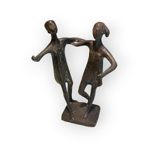 Bronze figure dancing - figure, gudrun