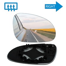 1X For VW Passat B6 3C 2005-2010 Right Side Heated Wing Door Mirror Glass Upper