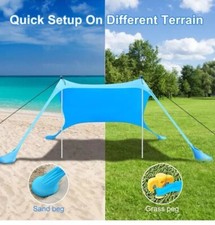 Beach Sun Shade Tent UPF 50+