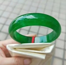 Certificate Burma Jadeite Bangle Women Genuine Natural Burmese Emerald Real Jade