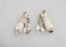 Victorian Wooden Keyhole Cover Escutcheon Brass Plate Antique Old Wood -£6each