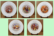 5x Coalport Christmas Plates