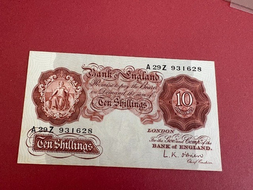 Bank england shillings - of,