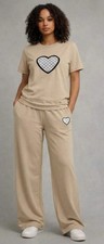 Ladies 2 pcs Love Heart Logo
