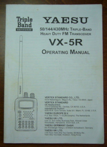 Yaesu operating manual - yaesu,