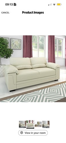 Seater sofa faux - 2, leather
