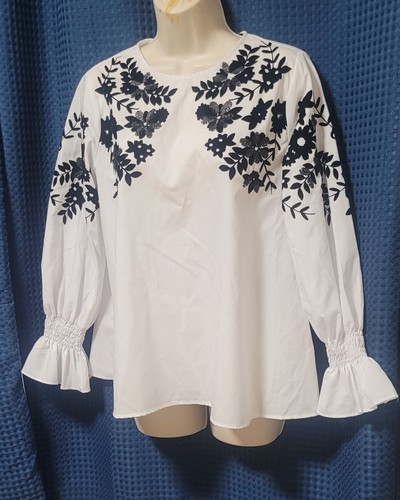 Lovely zara blouse top - blouse/top, white