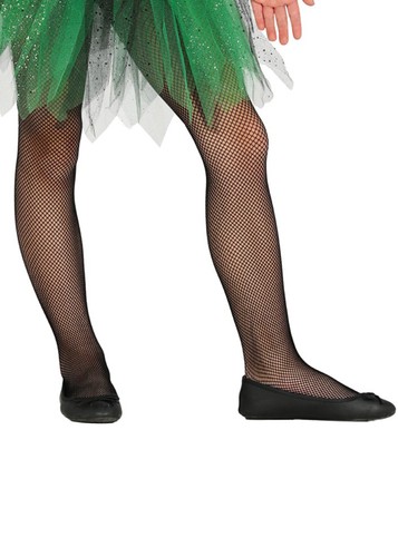 Childrens size black - black, fishnet