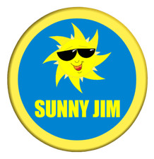 Sunny Jim Button Badge 25mm