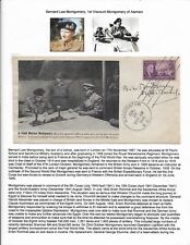 1945 Signed Cover by Field Marshall Bernard Law Montgomery (M7097)