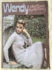 Wendy Shetland Symphony knitting pattern book. 12 DK designs for women