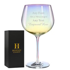 Personalised Gin Glass Laser Engraved Any Text Gift Boxed All Occasion Drinkware