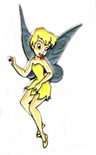 Tinkerbell metal enamel pin - enamel,