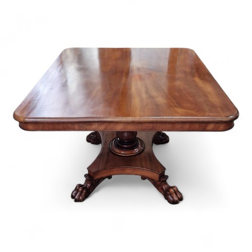 Antique walnut pedestal - walnut, table