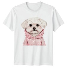 Watercolor Maltese Dog Puppy