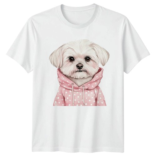 Watercolor maltese dog puppy - watercolor,