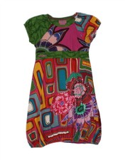 DESIGUAL Girls Graphic Bubble Dress 9-10 Years Multicoloured Floral DN58