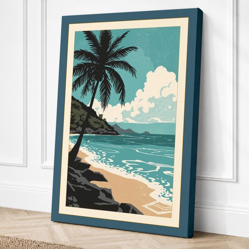 Tropical palm dawn coastal - tropical,