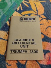 TRIUMPH 1300 Service Training