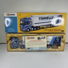Corgi AN13710 Scania R Series Curtainside Tinnelly 1:50 Scale & Plinth Boxed