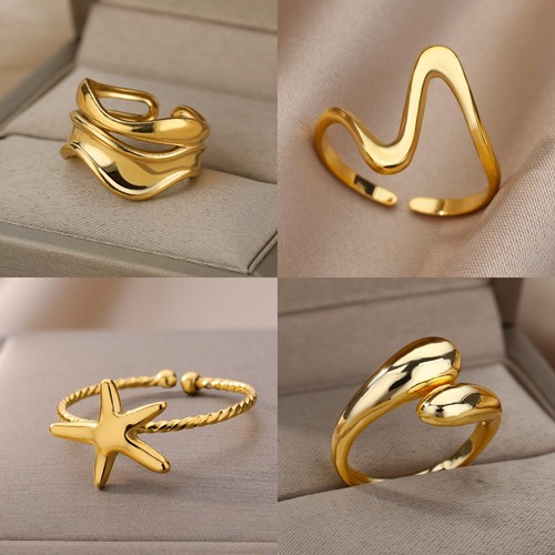 Stainless steel open ring - open,