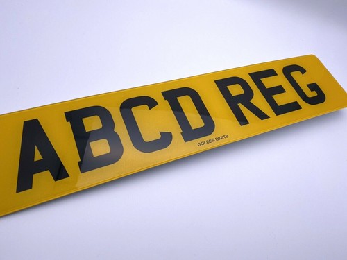 Number plate single rear road - plate,