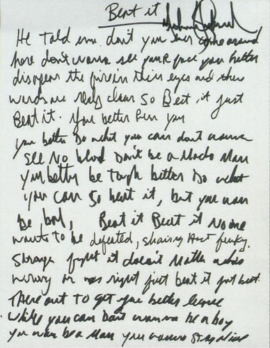 Michael jackson handwritten - michael,