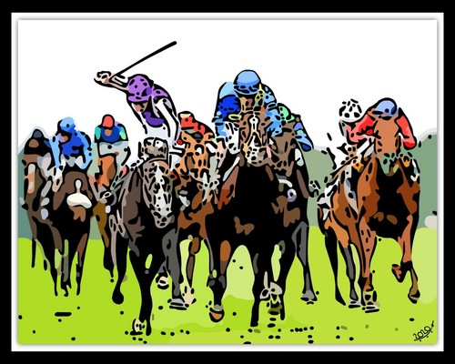 Grand national horse - national, racing