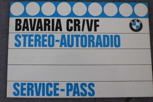 Bmw radio bavaria vf - "bavaria, cr/vf