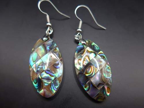 Abalone shell marquise - shell, oval