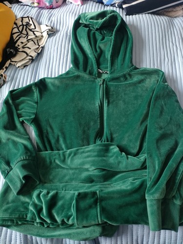 Girls velvet tracksuit with - velvet,