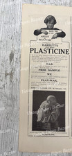 Harbutt's Plasticine Art Material Play-Wax Bath 1914 antique print advert