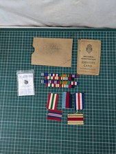 Police National Registration Identity Card 1940's + Medal Ribbons & Tie Tac