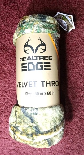 Realtree edge velvet throw - velvet,