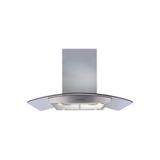 CDA ECPK91SS Refurbished  90cm Curved Glass Island Cooker Hood with  A2/ECPK91SS