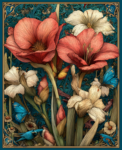 Red and white - red, with