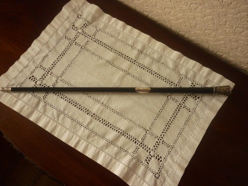 Antique silver and - and, ebony