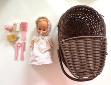 Baby doll in Moses Basket Plus