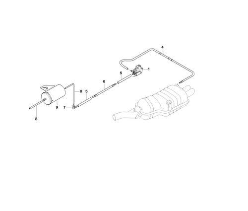 Bmw genuine vacuum pipe - bmw, line