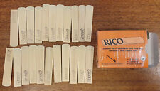 Rico Reeds, Strength 1.0 for Bass Clarinet, Pack of 20 plus 2x 1.5 (old-type)