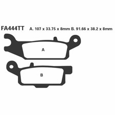 PAIR OF PADS EBC FA444TT FOR