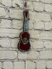 Bright Red Acoustic Guitar