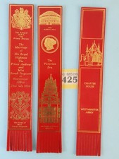 Leather Bookmark X3  Westminster Abbey , The Victorian Era , Andrew Fergie Wedin