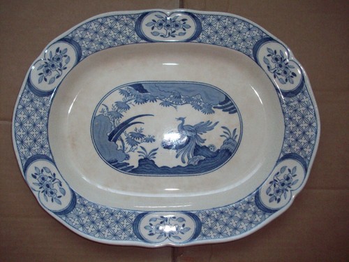 Old chelsea serving platter - old,