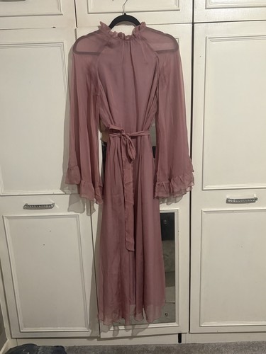Mauve flowy chiffon - mauve,